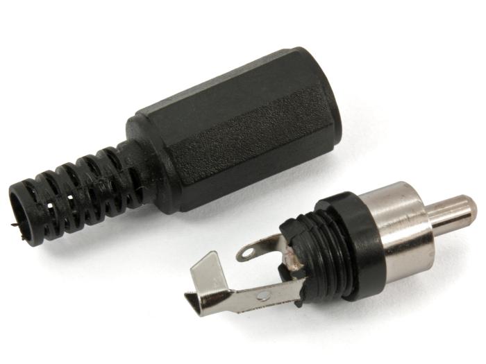 RCA-plugg plast blå @ electrokit (2 av 2)