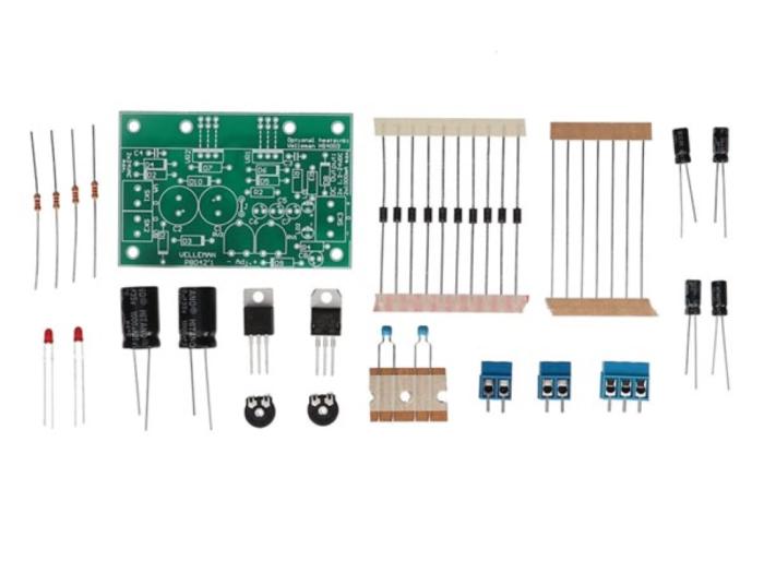 Symmetrical power supply ±1.2-24VDC ±1A - soldering kit @ electrokit (2 of 2)
