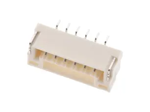 Pin header GH 6-pin 1.25mm right-angle @ electrokit