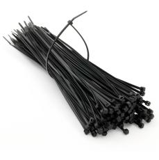 Cable tie 200 x 2.5mm polyamide &oslash;max 50mm black 100-pcs @ electrokit