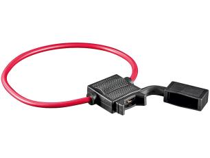 MIDI flatsäkringshållare med kabel 10A @ electrokit