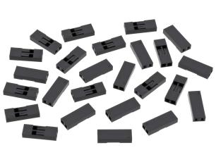 Kontakthus 2.54mm 1x2-pol 25-pack @ electrokit