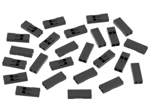 Kontakthus 2.54mm 1x2-pol 25-pack @ electrokit