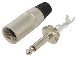 6.3mm hane 2-pol mono pro @ electrokit