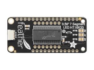 4-Digit 7-Segment LED Matrix Display FeatherWing @ electrokit