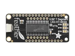 4-Digit 7-Segment LED Matrix Display FeatherWing @ electrokit