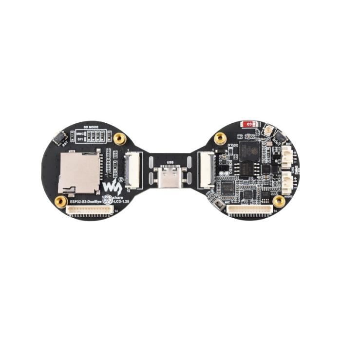 Två animerade ögon - ESP32-S3 med 2x 1.28