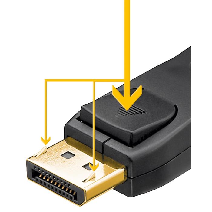 DisplayPort 2.0/2.1 kabel (8K@144Hz) 3m svart @ electrokit (3 of 3)