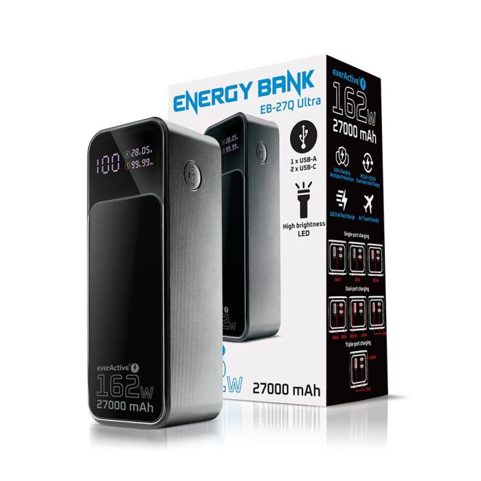 Powerbank 27000mAh USB-C PD + USB-A 162W @ electrokit (11 av 16)