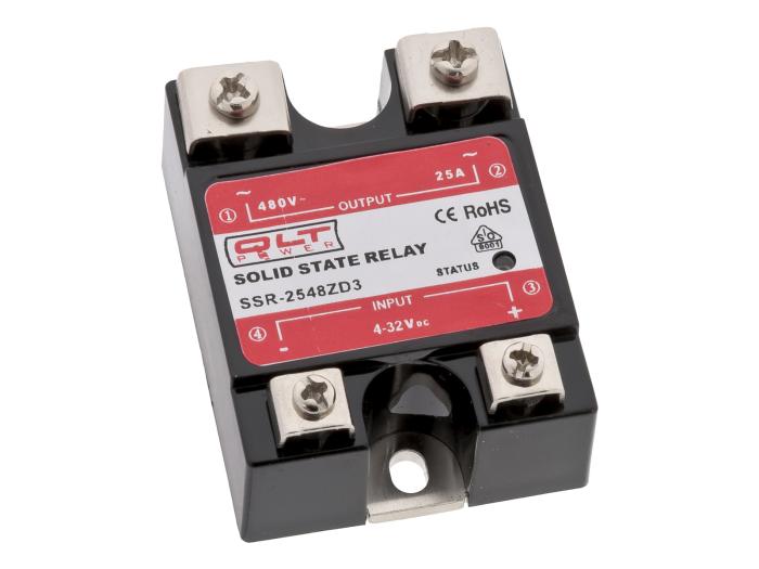 Halvledarrelä SSR 3-32VDC / 44-440VAC 25A @ electrokit (2 av 2)