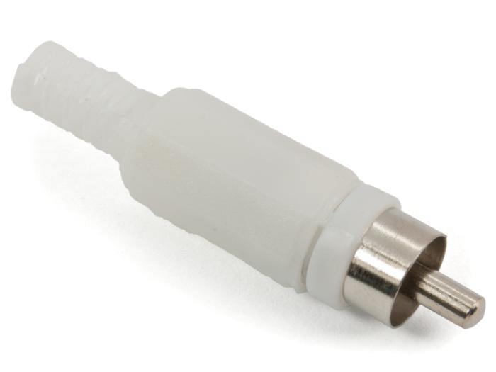 RCA-plug plastic white @ electrokit (1 of 2)