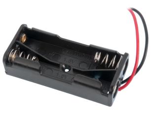 Batterihållare 2x AAA kabelanslutning @ electrokit