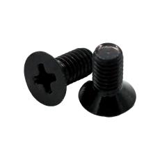 Screw PH M3x6 countersunk black @ electrokit