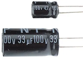 Electrolytic capacitor 330uF 16V 105C &oslash;12.5x25mm bipolar @ electrokit