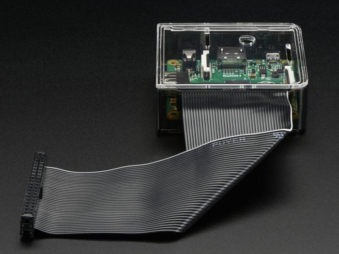 Inbyggnadslåda för Raspberry Pi Mod A+ transparent/rökfärgad @ electrokit (6 av 6)