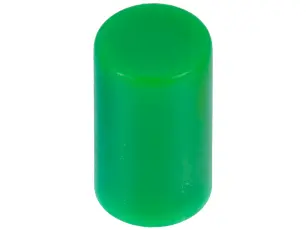 Topp för tryckknapp PCB 2-pol - grön @ electrokit