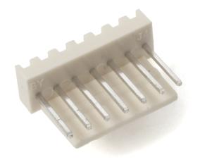 PCB header 2510-7AW 2.54mm 7-pin angle @ electrokit