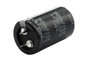 Elektrolytkondensator 15000uF 35V 105C ø30x45mm snap-in @ electrokit