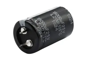 Elektrolytkondensator 15000uF 35V 105C ø30x45mm snap-in @ electrokit