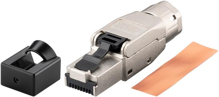 Nätverkskontakt RJ45 Cat8.1 STP verktygsfri @ electrokit (2 av 3)