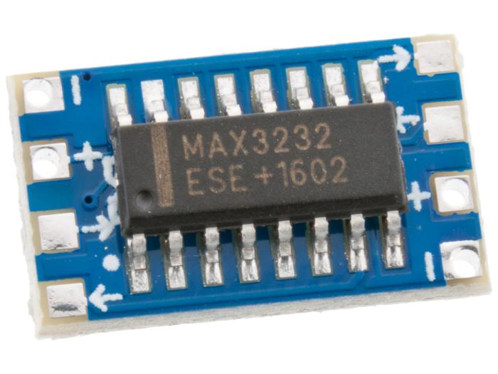 Nivåomvandlare 2 kanaler Tx/Rx MAX3232 @ electrokit (1 av 2)