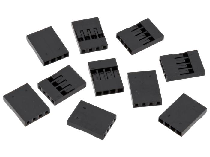 Kontakthus 2.54mm 1x4-pol 10-pack @ electrokit (1 av 1)