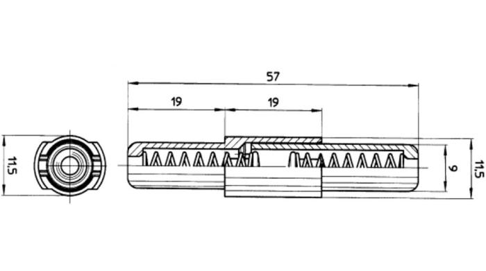 Säkringshållare 5x20 eller 6x32 mm 6.3A för kabel @ electrokit (2 av 2)