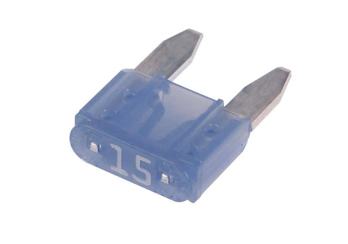 Blade fuse 15A 32VDC - MINI ATM blue @ electrokit (1 of 1)