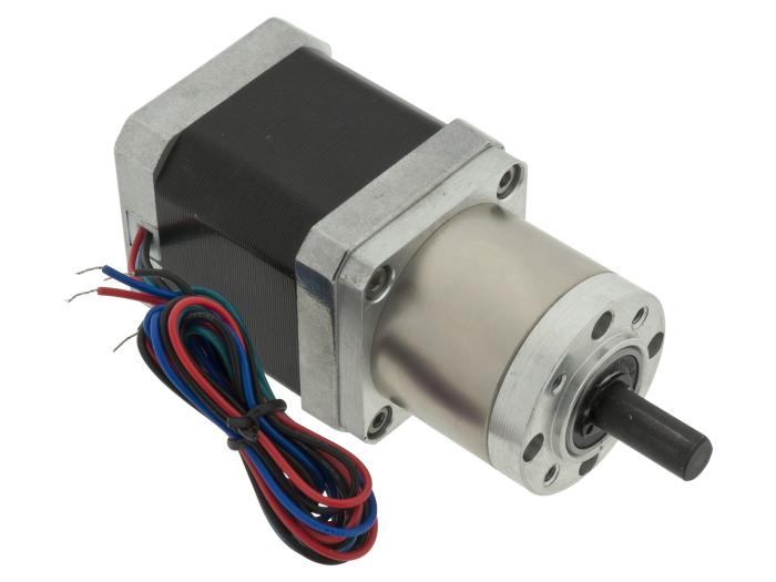 Stegmotor NEMA17 1.8° 0.44Nm med planetväxel 19.2:1 @ electrokit (2 av 3)