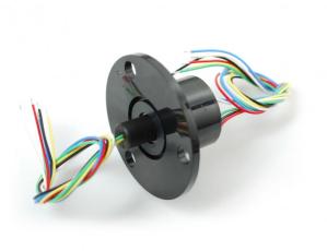Slip ring with mounting flange &oslash;22mm 6 wires @ electrokit