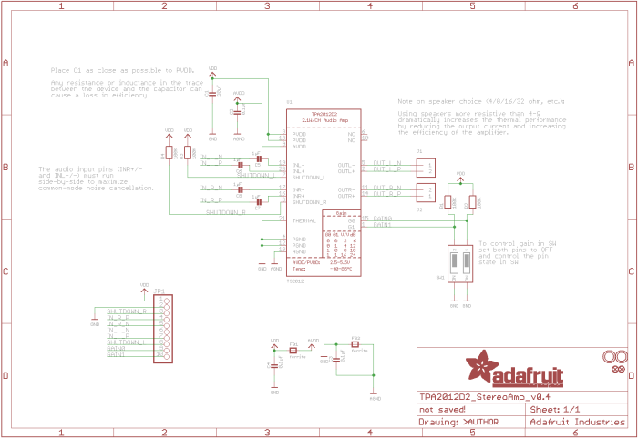 Förstärkare klass-D 2.8W stereo @ electrokit (8 av 8)