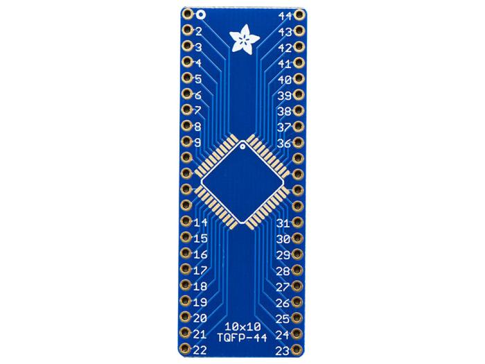 Adapterkort QFN-44 / TQFP-44 - DIP-44 @ electrokit (2 av 3)
