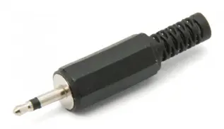 2.5mm hane 2-pol mono @ electrokit