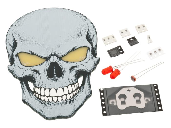 Skull with Pulsating Red Eyes - SMD Soldering Kit @ electrokit (5 of 7)
