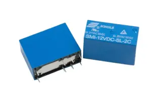 Relä SMI-12VDC-SL-2C 2-pol växlande 12V @ electrokit
