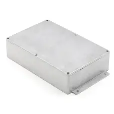 Aluminiuml&aring;da gjuten med fl&auml;ns 222x146x55mm IP66 @ electrokit