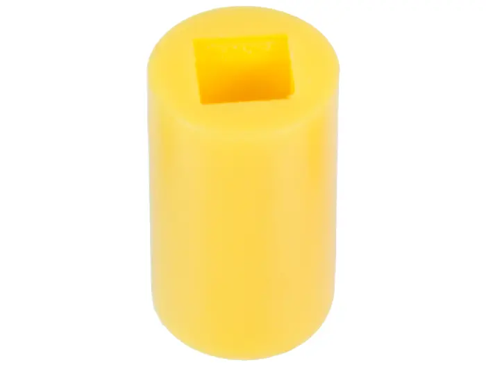 Topp för tryckknapp PCB 2-pol - gul @ electrokit (2 av 3)