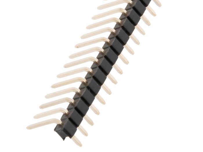 Stiftlist 2.54mm 1x40p vinklad brytbar omvänd @ electrokit (2 av 2)