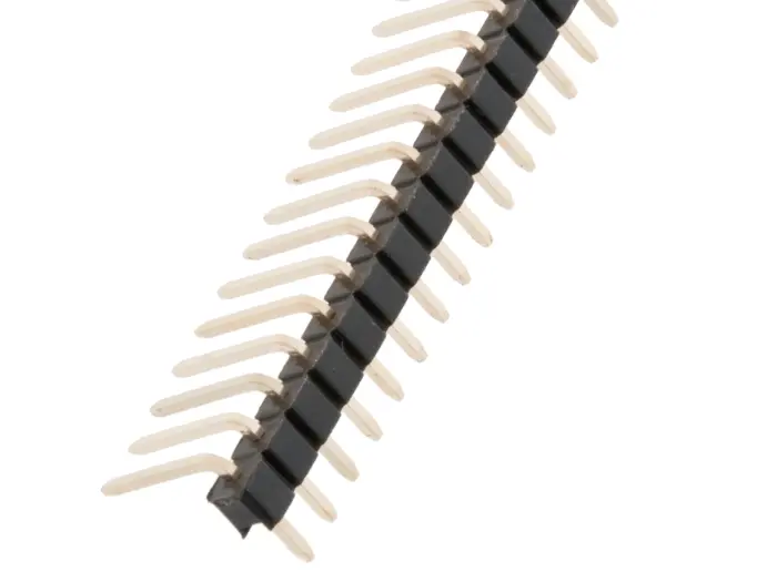 Stiftlist 2.54mm 1x40p vinklad brytbar omvänd @ electrokit (2 av 2)