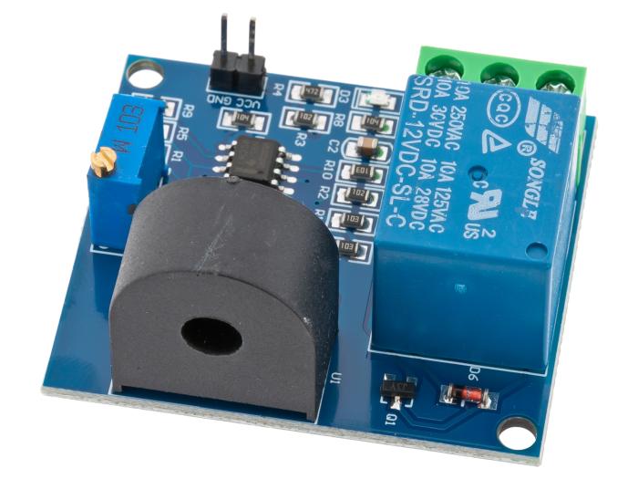 Strömsensor 5A med relä @ electrokit (2 av 2)