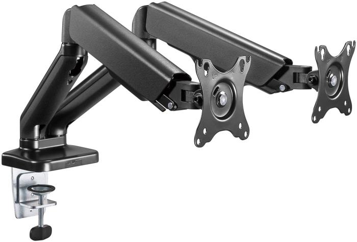 Desk mount with gas spring for dual monitors @ electrokit (3 of 11)