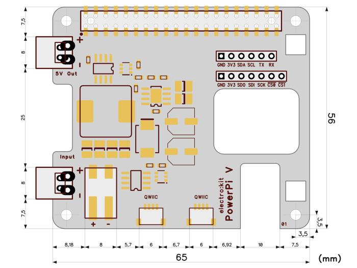 Power Supply HAT för Raspberry Pi 5 - 6-36V 5A @ electrokit (7 av 7)