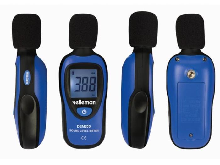 Ljudnivåmätare decibelmätare 30-130dB @ electrokit (2 av 2)