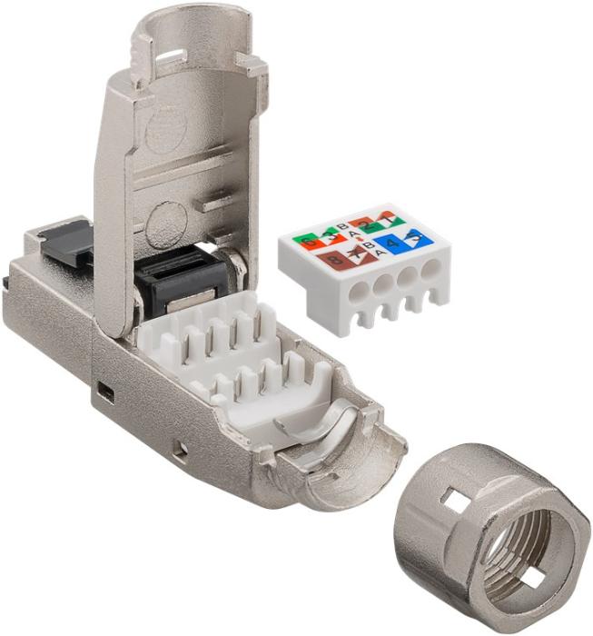 Nätverkskontakt RJ45 Cat8.1 STP verktygsfri @ electrokit (3 av 3)