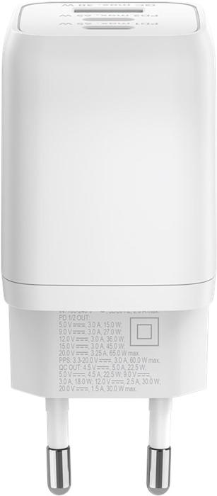 USB-C PD multiport GaN laddare 65W vit @ electrokit (3 av 4)