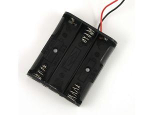Batterihållare 3x AA kabelanslutning @ electrokit