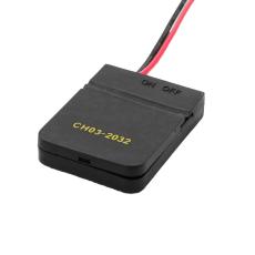 Battery holder 1x CR2032 box switch cable @ electrokit