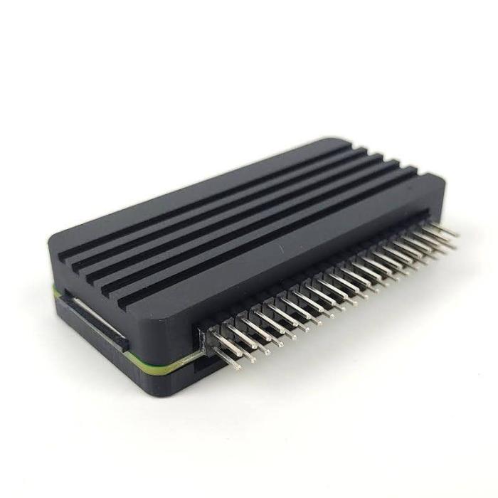 Inbyggnadslåda för Raspberry Pi Zero / Zero 2 (vinklad stiftlist) @ electrokit (1 av 3)