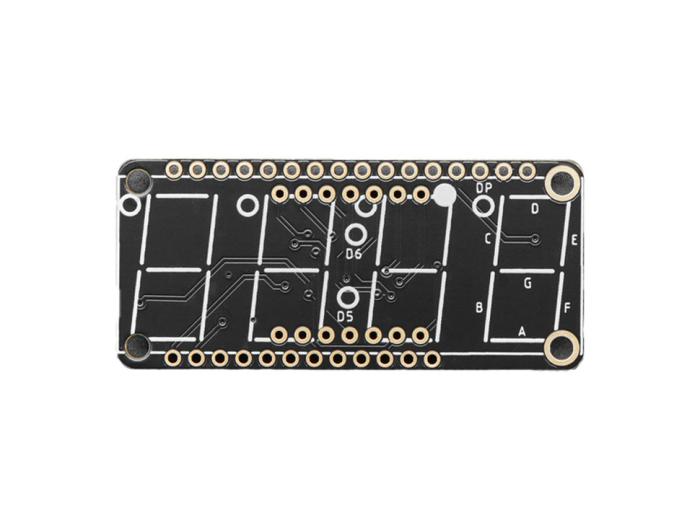 4-Digit 7-Segment LED Matrix Display FeatherWing @ electrokit (3 of 5)