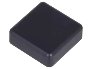 Topp för tryckknapp 12x12mm - svart @ electrokit